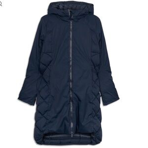 lululemon athletica Navy Hooded Coat